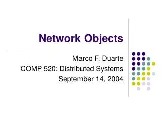 Network Objects