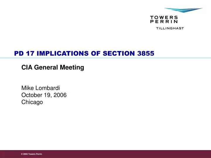 pd 17 implications of section 3855