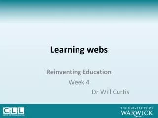 Learning webs