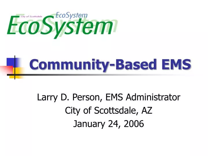 community based ems