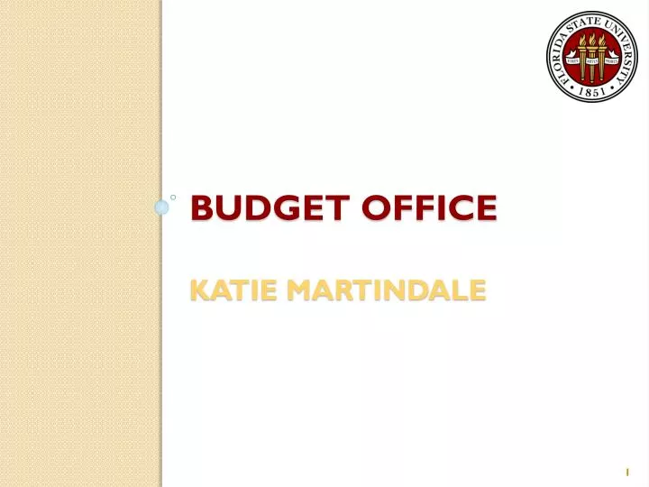 budget office katie martindale