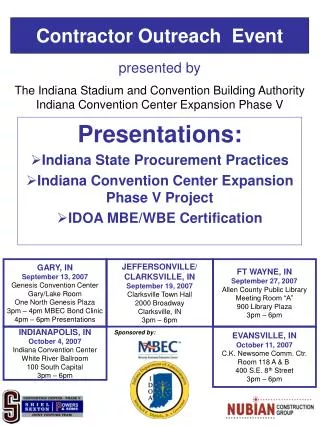 Presentations: Indiana State Procurement Practices