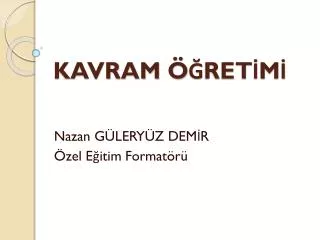 kavram ret m