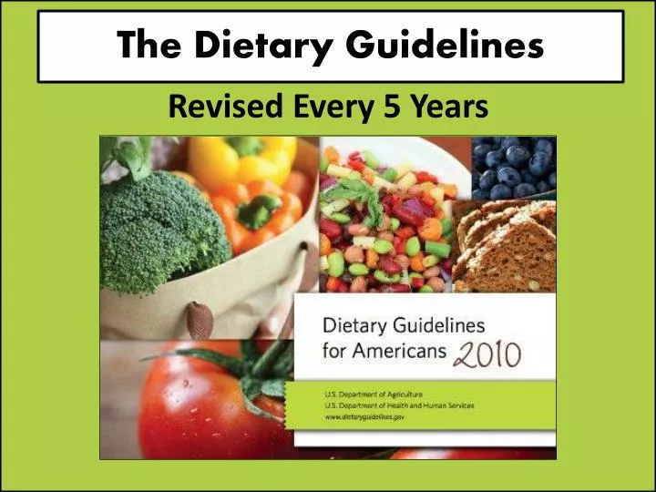 the dietary guidelines