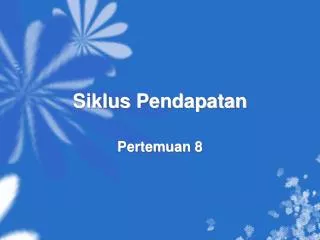 siklus pendapatan