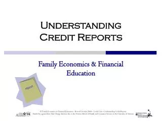 Understanding Credit Reports