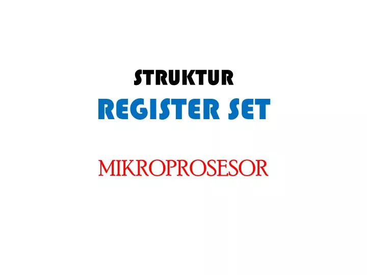 struktur register set mikroprosesor