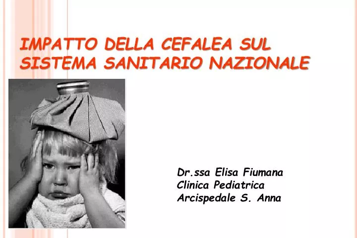 impatto della cefalea sul sistema sanitario nazionale