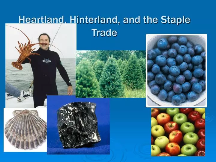 heartland hinterland and the staple trade
