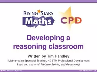 Developing a reasoning classroom