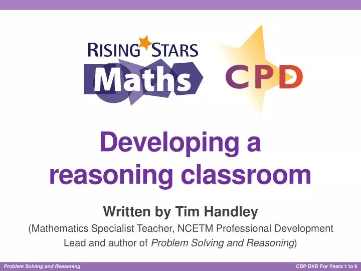 developing a reasoning classroom