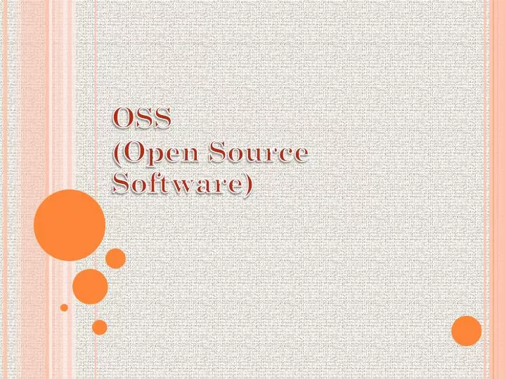 oss open source software