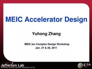 MEIC Accelerator Design