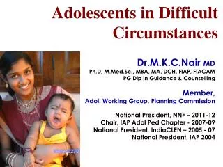 Adolescents in Difficult Circumstances