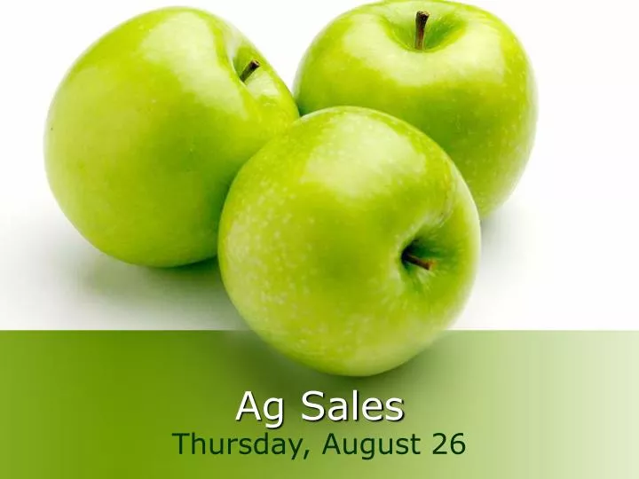 ag sales