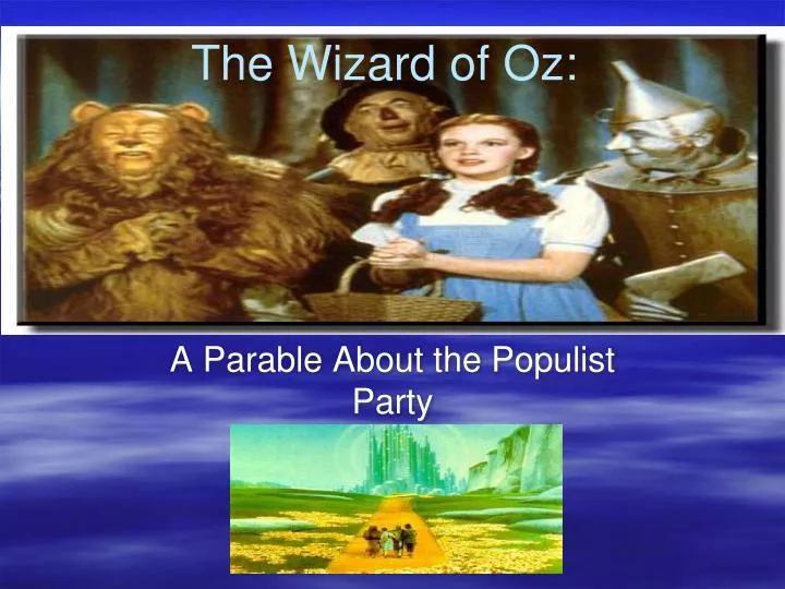 Wizard of Oz Medley and Songs for Children - ppt download