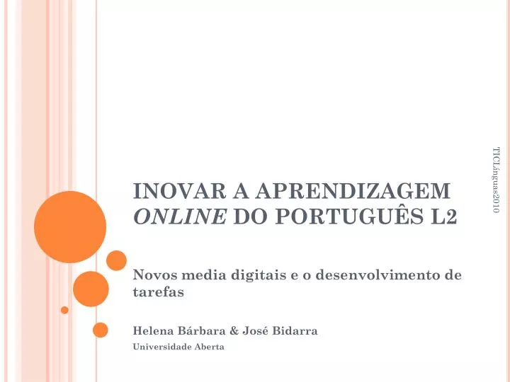inovar a aprendizagem online do portugu s l2