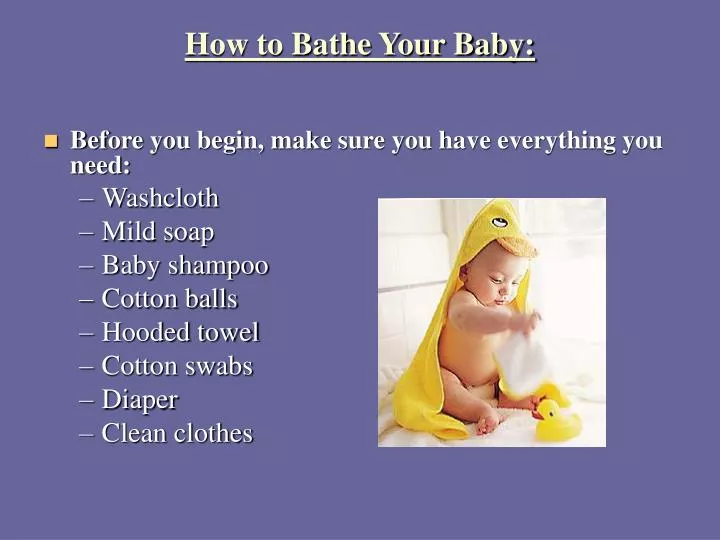 how to bathe your baby