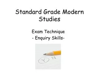 Standard Grade Modern Studies