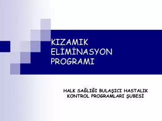 kizamik el m nasyon programi