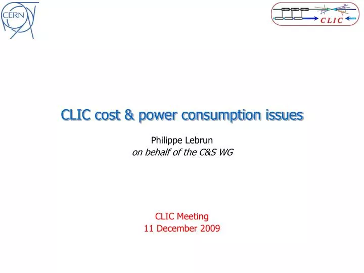 clic cost power consumption issues