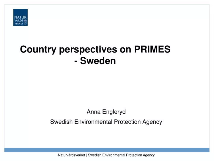 country perspectives on primes sweden