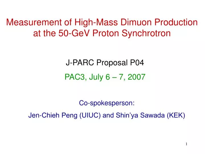 measurement of high mass dimuon production at the 50 gev proton synchrotron
