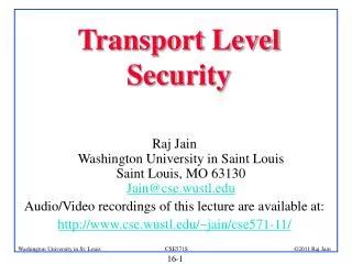 transport level security