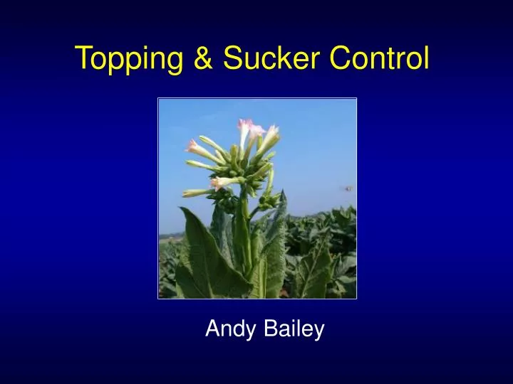 topping sucker control