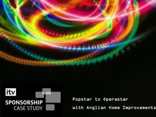 Popstar to Operastar with Anglian Home Improvements