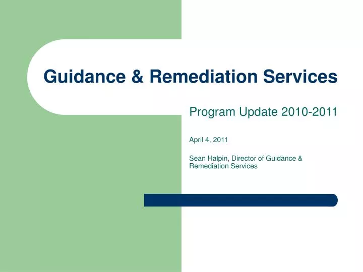 guidance remediation services