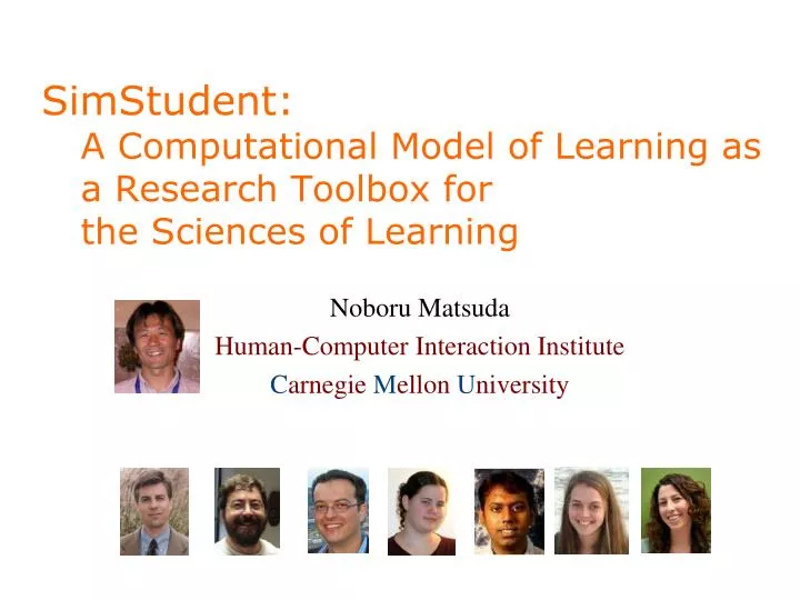 simstudent a computational model of learning as a research toolbox for the sciences of learning