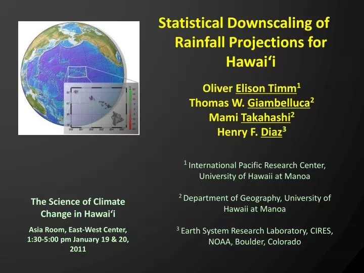 the science of climate change in hawai i
