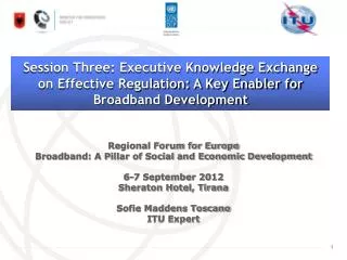 Regional Forum for Europe Broadband: A Pillar of Social and Economic Development