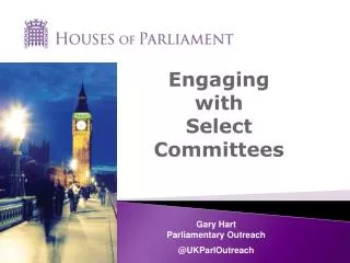 Engaging with Select Committees