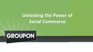 Unlocking the Power of Social Commerce