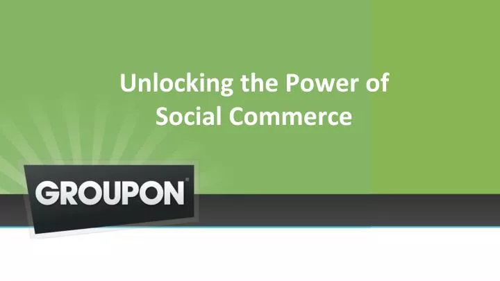 unlocking the power of social commerce