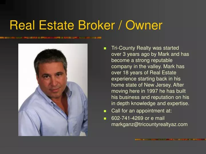 real estate broker owner