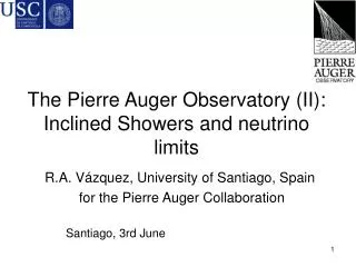 The Pierre Auger Observatory (II): Inclined Showers and neutrino limits