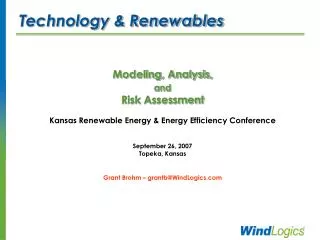 Technology &amp; Renewables