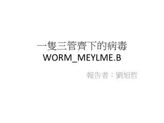 worm meylme b