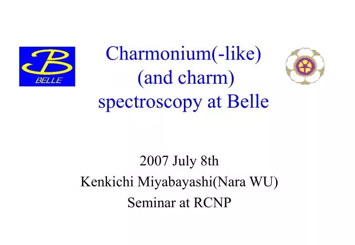 charmonium like and charm spectroscopy at belle
