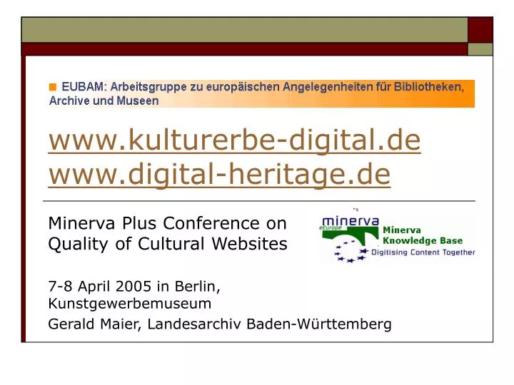 www kulturerbe digital de www digital heritage de