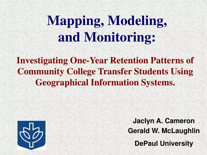 mapping modeling and monitoring