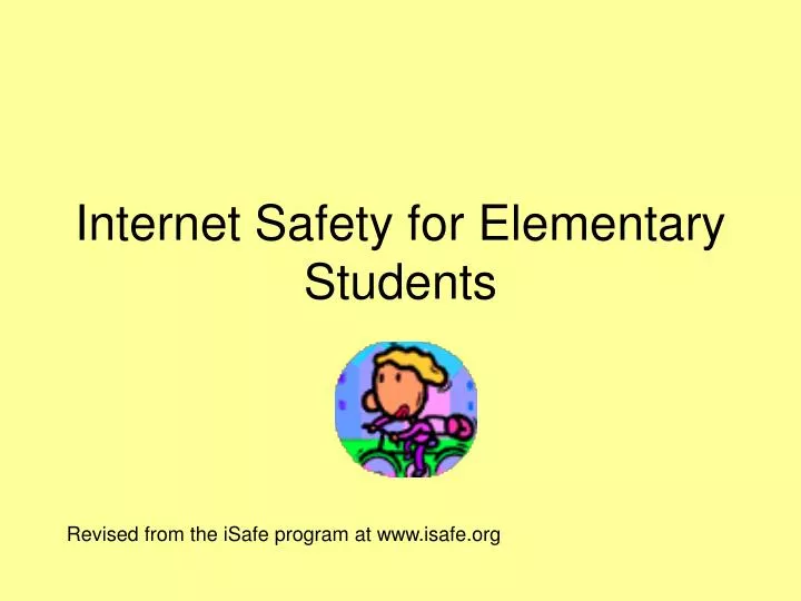 internet safety for elementary students