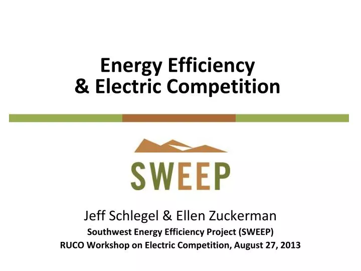 energy efficiency electric competition