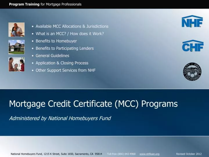mortgage credit certificate mcc programs