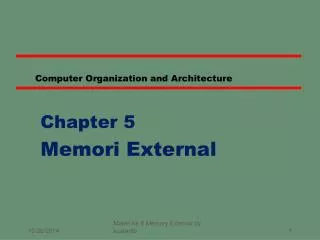computer organization and architecture