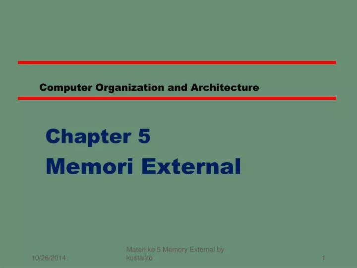 computer organization and architecture