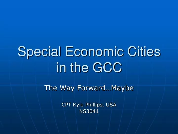 special economic cities in the gcc